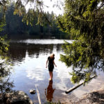Erlebnissport 9a: Der Mathisleweiher ist der am schönsten gelegene See in den näheren Umgebung des Birklehofs.