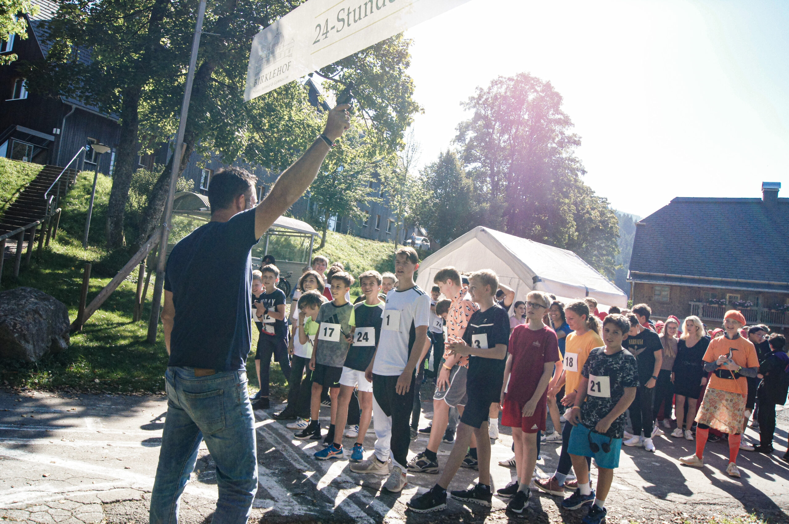 Gleich geht´s los: Der 24. 24-Stundenlauf am Birklehof startete am 24. September 2021.